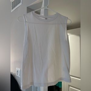 Uniqlo White Muscle tee